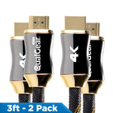 QualGear, Premium Certified High-Speed HDMI 2.0 Cable with Ethernet, Black