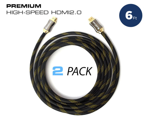 Premium Certified HDMI cable 2 pack