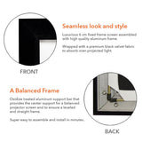 QualGear QG-PS-FF6-169-92-S 16:9 Projector Screen, 92-Inch 3D High Reflective Silver 2.5 Gain