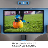 QualGear QG-PS-FF6-169-135-W 16:9 Fixed Frame Projector Screen, 135-Inch 4k HD Ultra White 1.2 Gain