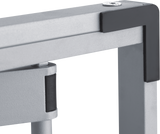 Star Ergonomics Foot base of the ultra slim compact standing desk, pad on corner