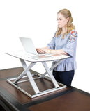 Star Ergonomics Height Adjustable Slim Desk Standing position