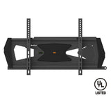QualGear QG-TM-032-BLK heavy duty full motion TV wall mount, UL Listed, black, front view