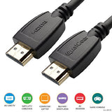 Qualgear High Speed HDMI 2.0 cable with 24K Gold Plated Contacts, Supports 4K Ultra HD, 3D, Upto 18Gbps, Ethernet, 100% OFC