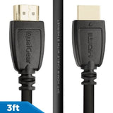 Qualgear High Speed HDMI 2.0 cable with 24K Gold Plated Contacts, Supports 4K Ultra HD, 3D, Upto 18Gbps, Ethernet, 100% OFC