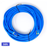 QualGear RJ45 Cat 7 Ethernet Patch Cable, 10Gpbs High-Speed Cable, 600MHz, Triple-Shielded, Round