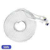 QualGear RJ45 Cat 7 Ethernet Patch Cable, 10Gpbs High-Speed Cable, 600MHz, Triple-Shielded, Flat