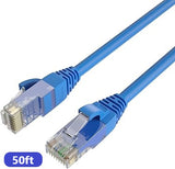 QualGear CAT 6 High Speed Internet and Ethernet Cable for Home and Office Use - 24 AWG, Up to 1 Gbps, 250MHz, Gold Plated Contacts, RJ45, Round