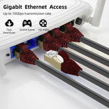 QualGear CAT 7O S/FTP High Speed Internet and Ethernet Cable for Outdoors - Weatherproof, 26 AWG, 10 Gbps, 600MHz, Gold Plated Contacts, RJ45, 99.99% OFC Copper, Black, Outdoors