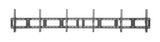 QualGear menu board tilt wall mount rail, front view