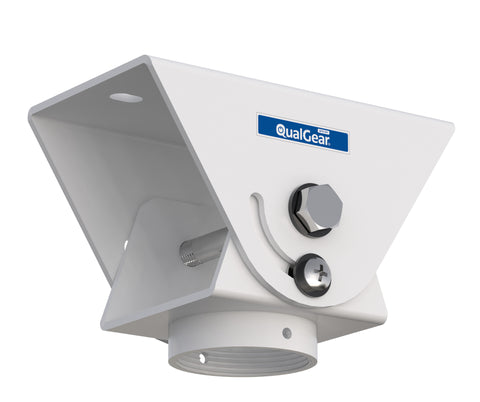 QualGear QG-PRO-PM-VCA-W Pro-AV Suspended Ceiling Adapter for 1.5", 6"X2', Adjustable Projector Accessory