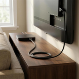 QualGear High Speed HDMI 2.0 Cable with Ethernet, 4K 18 Gbps, 100% OFC in use, lifestyle view