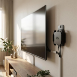QualGear Mount for Apple TV/AirPort Express Base Station (for 2nd & 3rd Generation Apple TVs) in use, lifestyle view