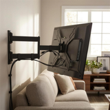 QualGear 23-47 in Articulating TV Wall Mount Kit, Black in use, lifestyle view