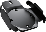 QualGear QG-AM-017 black Apple TV mount bracket, angled view