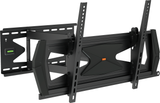 QualGear QG-TM-032-BLK heavy duty full motion TV wall mount, angled view