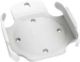 QualGear QG-AM-017-W white Apple TV mount bracket, angled view