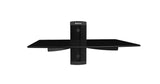 QualGear single shelf wall mount 17.6 lb / 8 kg black.