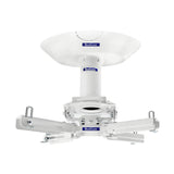 QualGear projector ceiling mount kit single joist white, with included hardware.