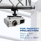 QualGear truss projector mount kit black.