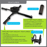 QualGear truss projector mount kit black.