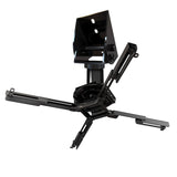QualGear sloped ceiling projector mount kit black, with included hardware.