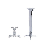 QualGear universal telescopic projector ceiling mount white.