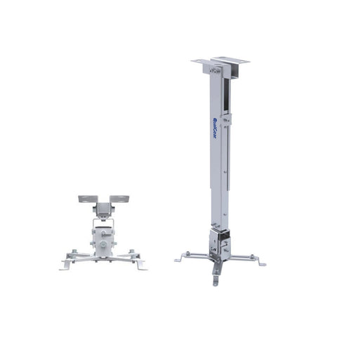 QualGear universal telescopic projector ceiling mount white.