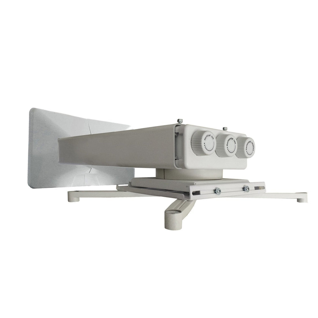 QualGear projector wall mount with fine tune adjustments white.