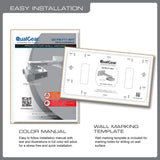QualGear projector wall mount with fine tune adjustments white.