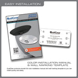 QualGear Pro-AV flat ceiling adapter black qg-pro-pm-ca-b.