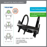 QualGear Pro-AV truss ceiling adapter qg-pro-pm-tca-b.