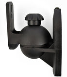 QualGear universal speaker wall mounts pair of 2, 7.7 lb / 3.5 kg black.