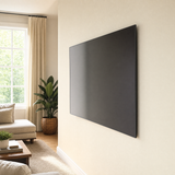 QualGear 37-70 in Ultra Slim Fixed TV Wall Mount, Black in use, lifestyle view