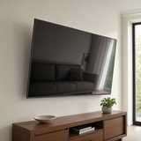 QualGear 37-70 in UL Listed Heavy Duty Tilting TV Wall Mount, Black in use, lifestyle view