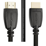 QualGear high speed HDMI 2.0 cable connectors, black, 3 ft, 12-pack