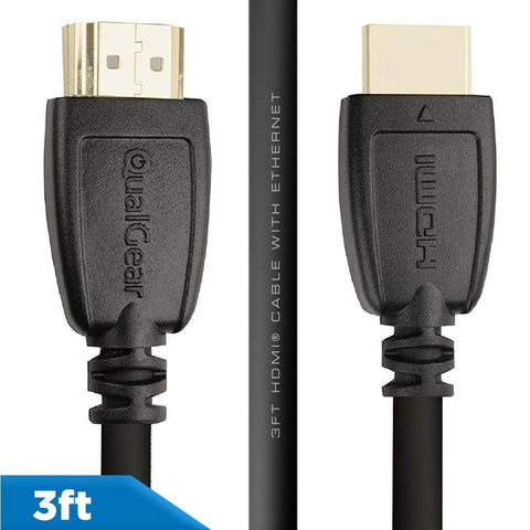 QualGear High Speed HDMI 2.0 Cable with Ethernet, 4K 18 Gbps, 100% OFC