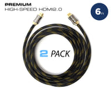 Premium Certified HDMI cable 2 pack