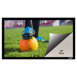 QualGear QG-PS-FF6-169-92-S 16:9 Projector Screen, 92-Inch 3D High Reflective Silver 2.5 Gain