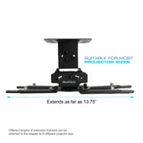 QualGear Universal Projector Ceiling Mount features