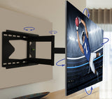 QualGear Listed Heavy Duty Full Motion TV Wall Mount