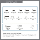 QualGear Universal Low Profile Tilting Wall Mount Kit Details