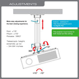 Adjustments for Dropped Ceiling Projector Mount
