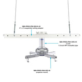Suspended Projector Ceiling Mount Setup