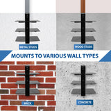 Shelf wall mount bracket