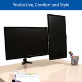 QualGear 3 Way Articulating Dual Desk Mount Product Comfort Image