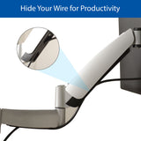 QualGear Articulating Monitor Desk Mount with Spring Arm productivity
