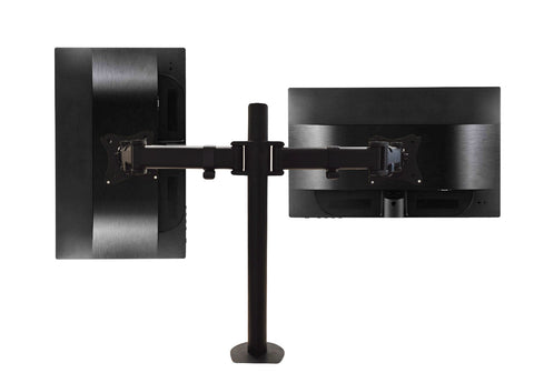 QualGear 3-Way Articulating Dual Monitor Desk Mount Main Image
