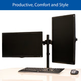 QualGear 3-Way Articulating Dual Monitor Desk Mount final image