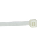 QualGear CT4-W-100-P Self-Locking Cable Ties, 8-Inch, White 100/Poly Bag